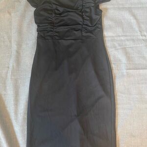 Belle Poque Elegant Black Women's Off The Shoulder Dress